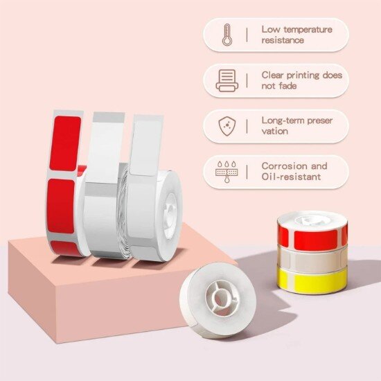 Niimbot N1 ролка с етикети 14x30 мм 190 бр./ролка бели -