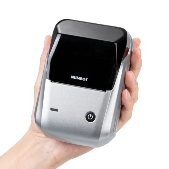 Niimbot Преносим термопринтер за етикети модел B1 Silver -