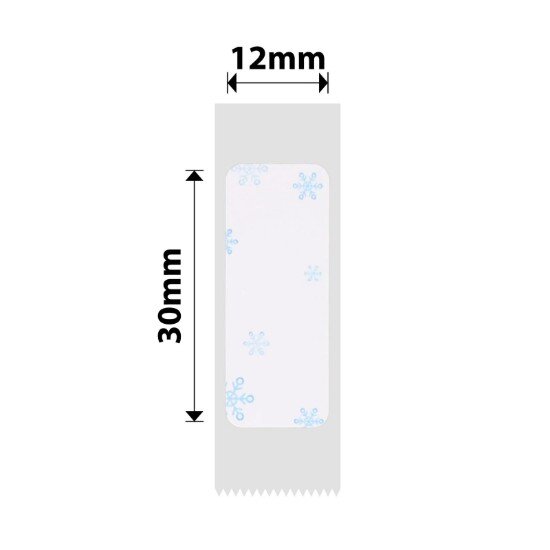 Niimbot Ролка с етикети 12x30 мм 210 бр./ролка Blue Snow -