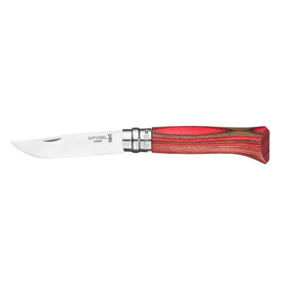 Opinel Джобен нож N°08 неръждаема стомана 8.5см "Tradition Luxe" Red Birc