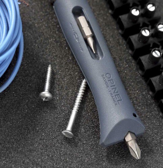 Opinel Джобен нож N°09 неръждаема стомана 8 см "DIY" Grey -