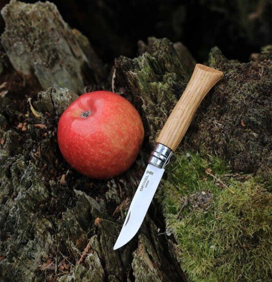 Opinel Джобен нож N°09 неръждаема стомана 9см "Tradition Luxe" Oak - Opin