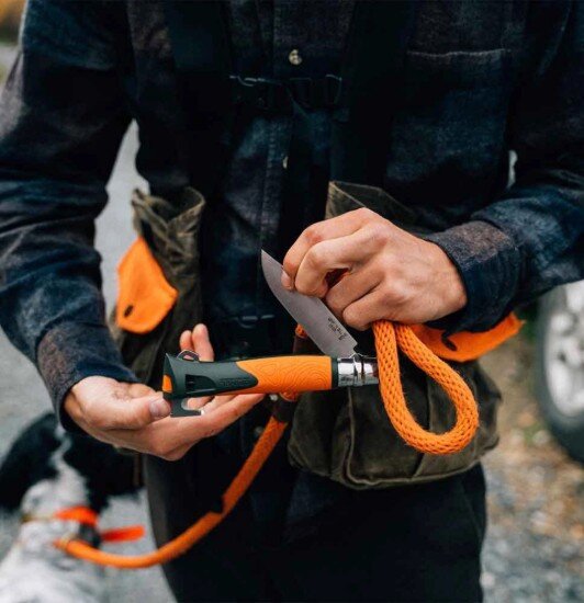 Opinel Джобен нож N°12 с екстрактор за кърлежи "Explore" Orange -