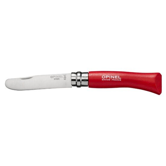 Opinel Джобен нож неръждаема стомана 8 см "My first" Red -
