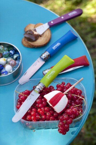 Opinel Джобен нож неръждаема стомана 8 см "My first" Red -