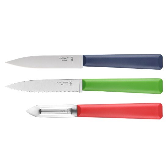 Opinel Комплект ножове от 3 части неръждаема стомана "Les Essentiels" - Opi