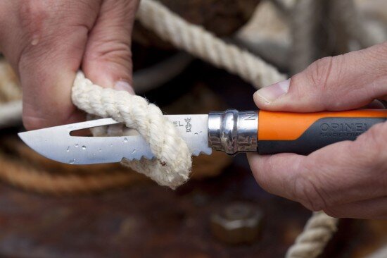 Opinel N°08 джобен нож със свирка неръждаема стомана 85 см "Outdoor" Sof