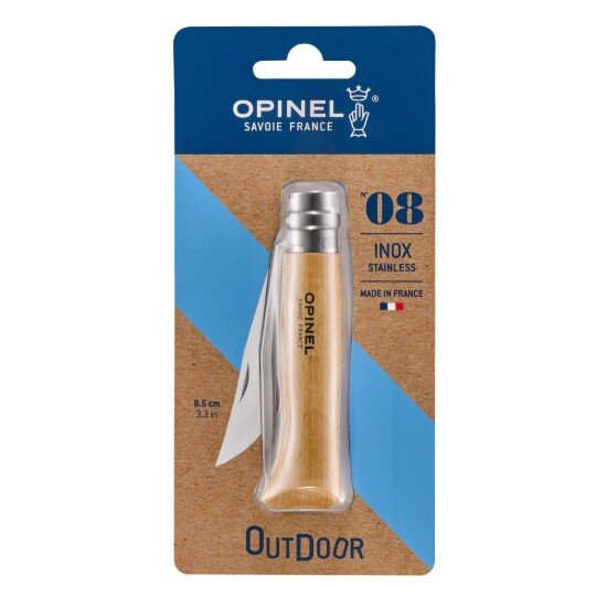 Opinel N°08 джобно ножче неръждаема стомана 85 см блистер "Tradition Ino
