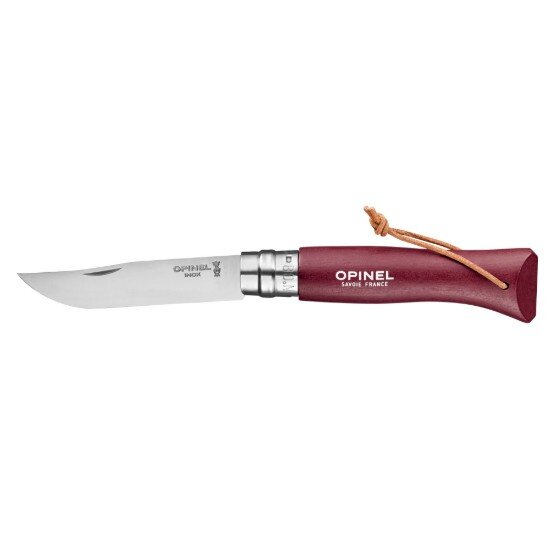 Opinel N°08 джобно ножче неръждаема стомана 85 см "Colorama" Garnet- Opi