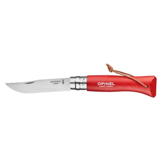 Opinel N°08 джобно ножче неръждаема стомана 85 см "Colorama" Red - Opine