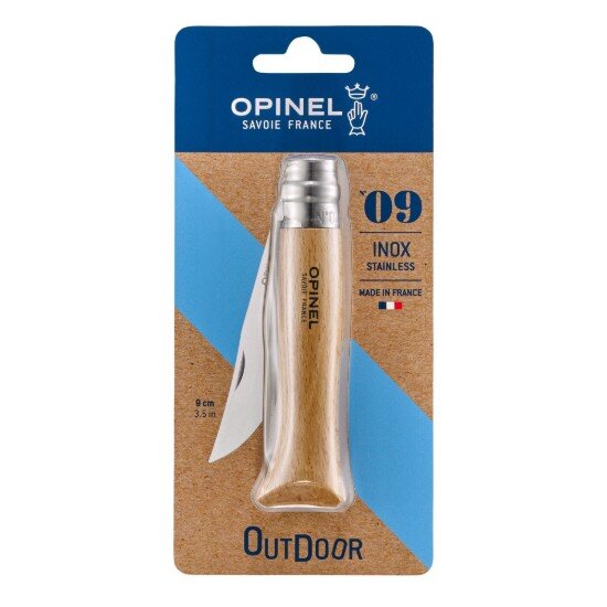 Opinel N°09 джобен нож неръждаема стомана 9 см блистер "Tradition Inox" -