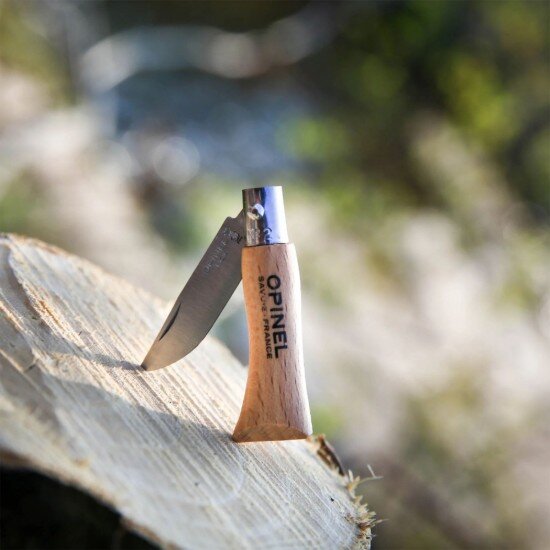 Opinel Нож ключодържател N°02 неръждаема стомана 35 см "Tradition Inox"