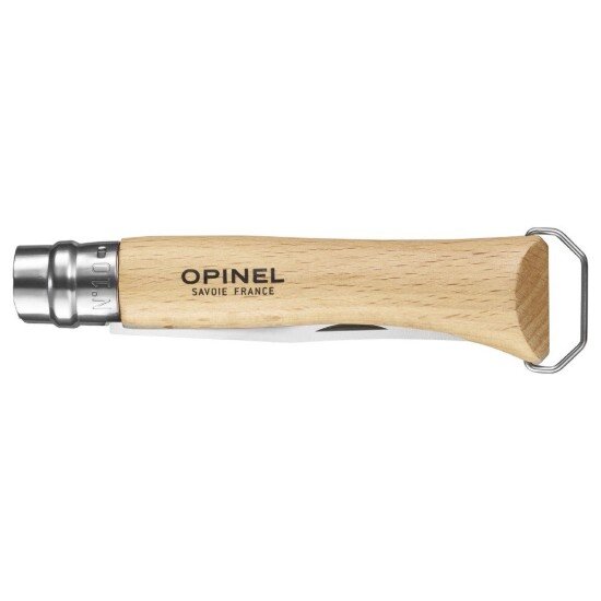 Opinel Нож N°10 от неръждаема стомана с тирбушон 10 см -