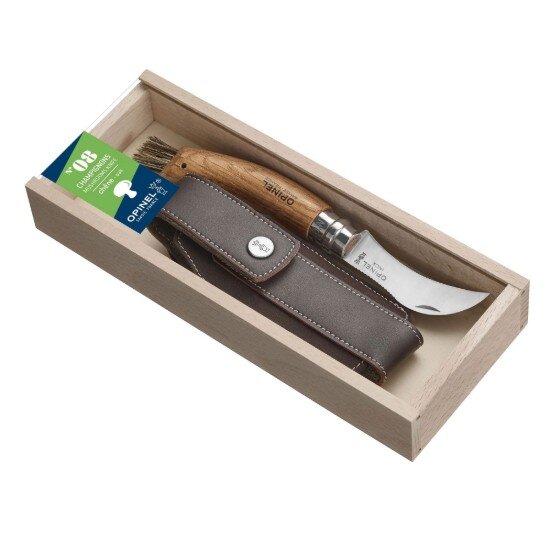Opinel Нож за гъби N°08 с обвивка неръждаема стомана 8 см Oak -
