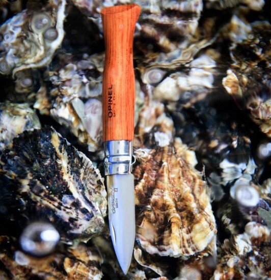 Opinel Нож за стриди N°09 неръждаема стомана 6.5cm "Nomad Cooking" Padouk