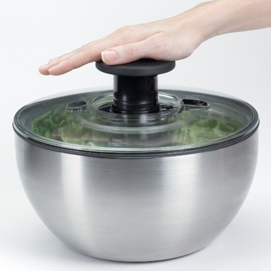 OXO Центрофуга за салата неръждаема стомана 26см/5L - ​​
