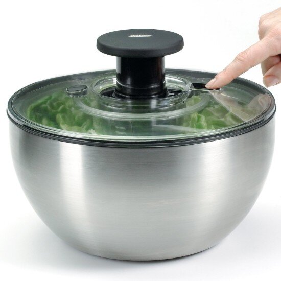 OXO Центрофуга за салата неръждаема стомана 26см/5L - ​​