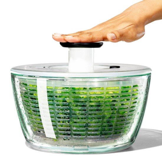 OXO Центрофуга за салата стъклена купа 4.1 L / 27 cm -