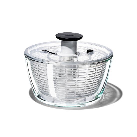 OXO Центрофуга за салата стъклена купа 4.1 L / 27 cm -