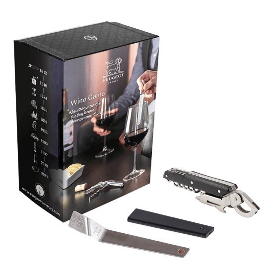 Peugeot Комплект аксесоари "Clef du Vin" и тирбушон Clavelin "Wine Game" – Peu