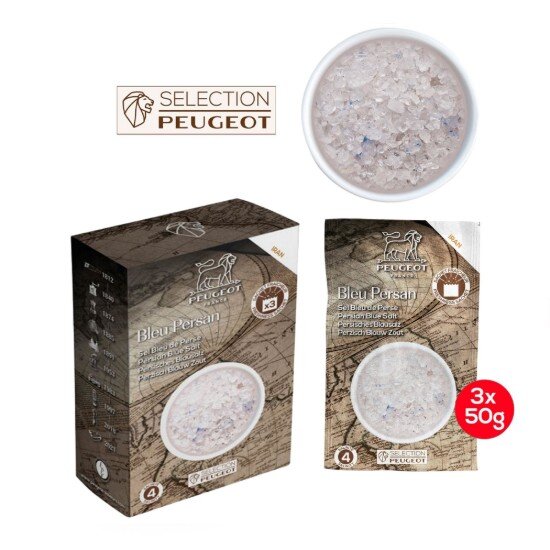 Peugeot Комплект от 3 торби синя едра сол 3 × 50гр Spices -
