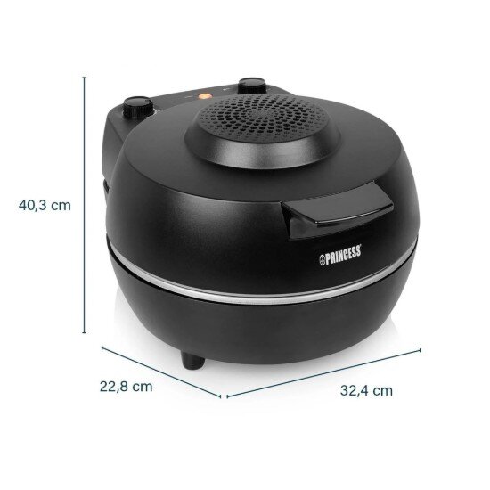 Princess Електрическа фурна за пица с керамичен камък 1200W черна "Pro" - Pr