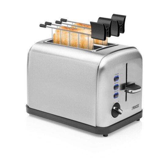 Princess Тостер с 2 гнезда 950W "Steel Style 2" -