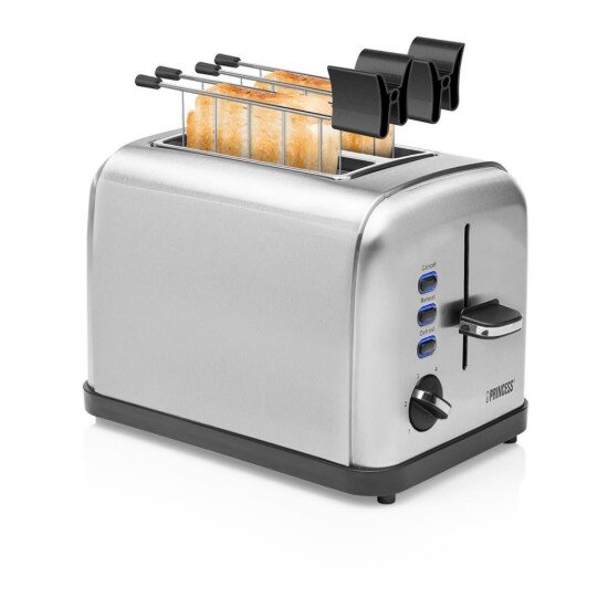 Princess Тостер с 2 гнезда 950W "Steel Style 2" -