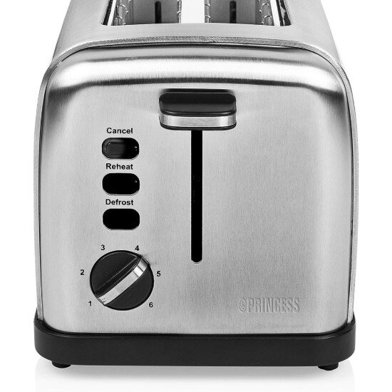 Princess Тостер с 2 гнезда 950W "Steel Style 2" -