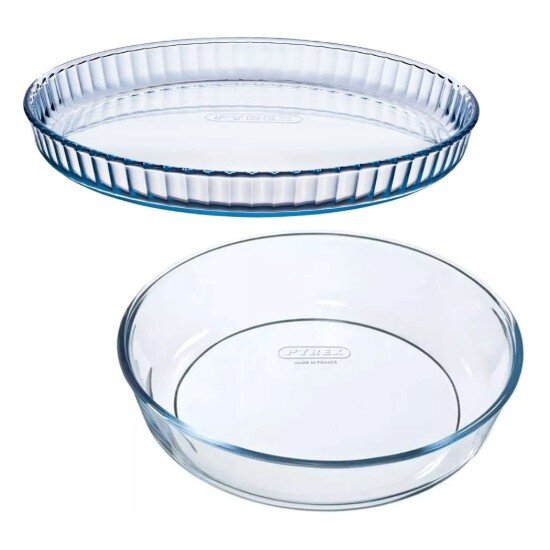 pyrex Комплект от 2 формички за тарт термоустойчиво стъкло 26 см/28 см - P
