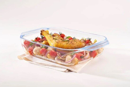 pyrex Комплект от 2 правоъгълни термоустойчиви стъклени съда 3 л/4 л - PYRE