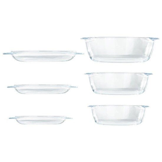pyrex Комплект от 3 контейнера за съхранение на храна изработени от термоус