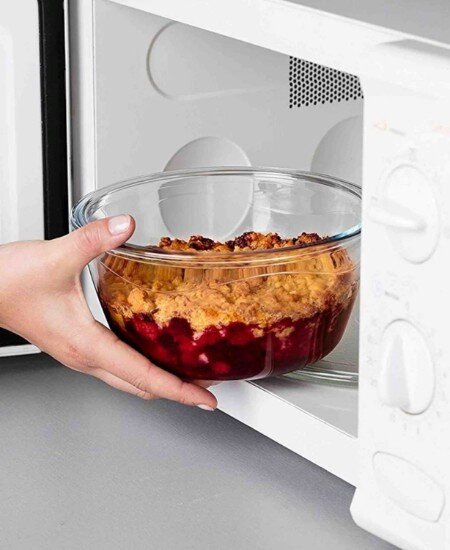 pyrex Кръгъл контейнер за храна с херметически затворен капак топлоустойчи
