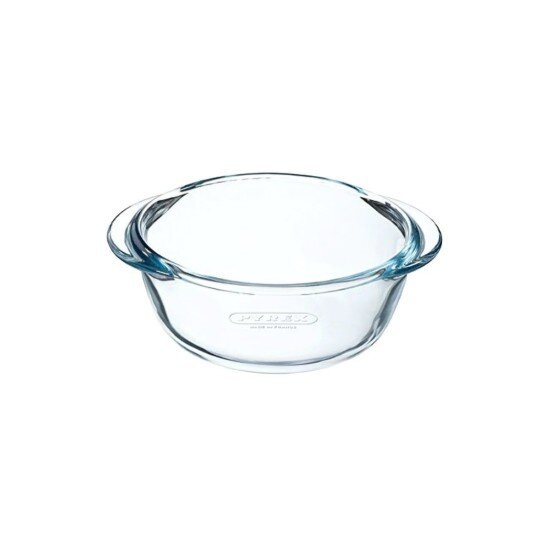 pyrex Кръгъл контейнер за храна с капак топлоустойчиво стъкло 18cm/1L - P