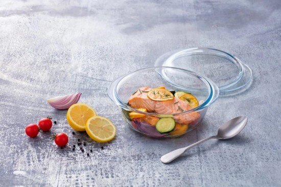 pyrex Кръгла чиния изработена от термоустойчиво стъкло 2.2 л + 0.8 л - PYR