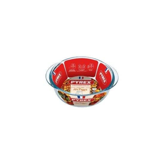 pyrex Кръгла чиния за 5-литров фритюрник с горещ въздух термоустойчиво стък