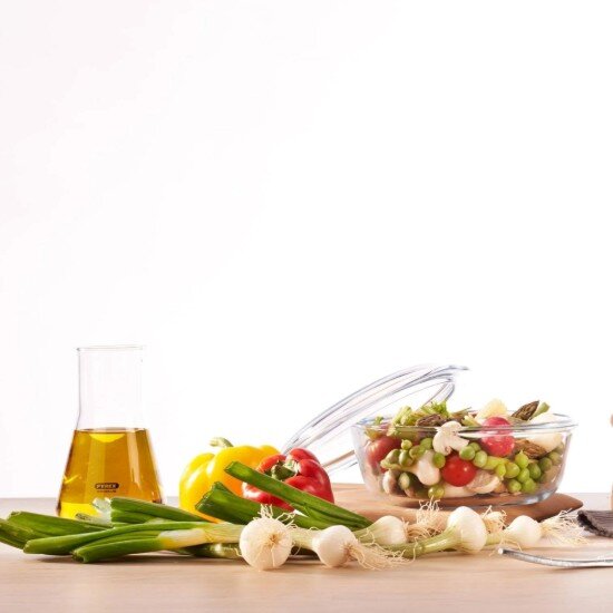 pyrex Кръгла купа термоустойчиво стъкло 1 л + 03 л -