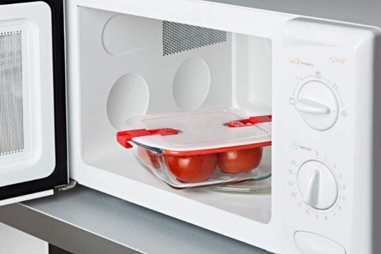 pyrex Квадратен контейнер за храна с капак топлоустойчиво стъкло 25x22cm/