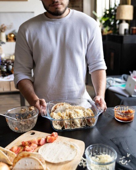 pyrex Квадратна чиния изработена от термоустойчиво стъкло 22 x 22 см / 2.4