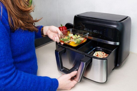 pyrex Квадратна чиния за фритюрник с горещ въздух 5.6L термоустойчиво стъкл