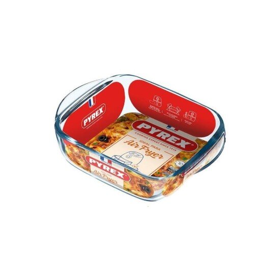 pyrex Квадратна чиния за фритюрник с горещ въздух 5.6L термоустойчиво стъкл
