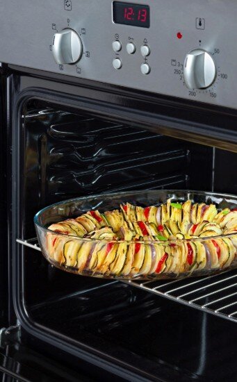 pyrex Овална кутия за храна с капак термоустойчиво стъкло 35x24см/3.1л B