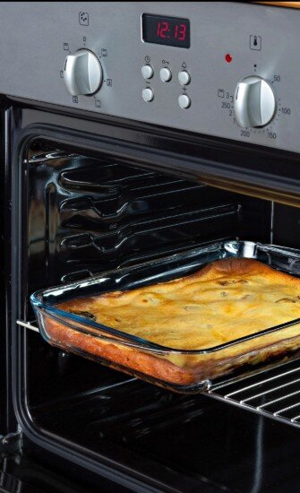 pyrex Правоъгълен контейнер за храна с капак термоустойчиво стъкло 40x27с