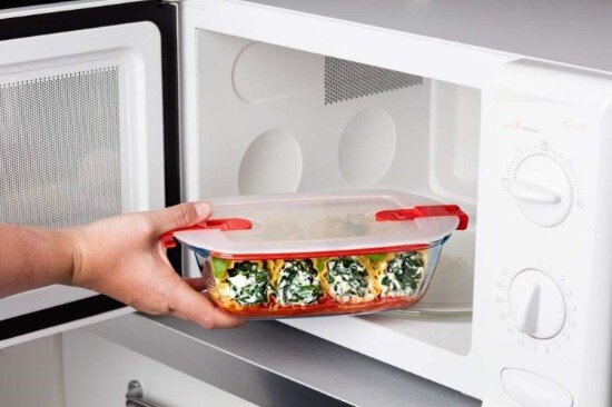 pyrex Правоъгълен контейнер за храна с капак топлоустойчиво стъкло 23x15c