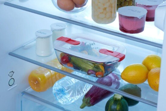pyrex Правоъгълен контейнер за храна с капак топлоустойчиво стъкло 23x15c