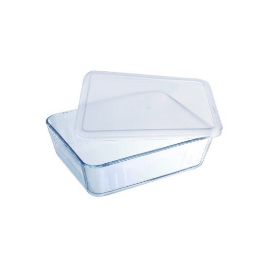 pyrex Правоъгълен контейнер за съхранение на храна изработен от стъкло с п