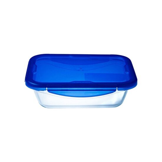 pyrex Правоъгълен стъклен контейнер за храна с херметически затворен капак