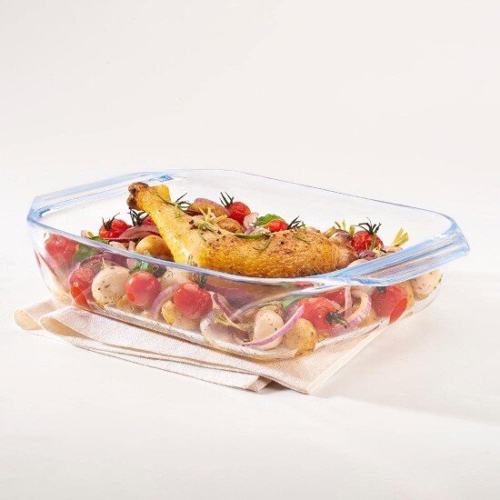 pyrex Правоъгълна чиния термоустойчиво стъкло 3 л -