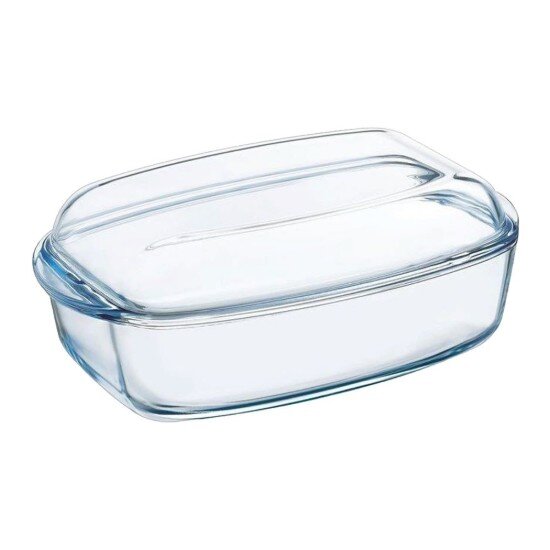 pyrex Правоъгълна купа с капак изработена от термоустойчиво стъкло 44 л +