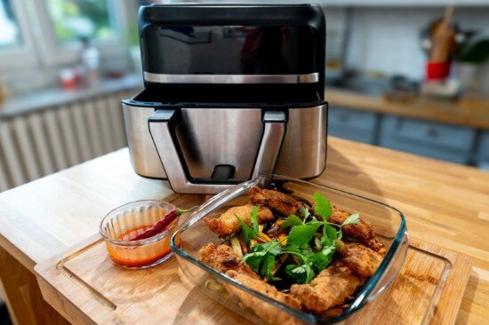 pyrex Правоъгълна тава за фритюрник с горещ въздух 6.5L термоустойчиво стък